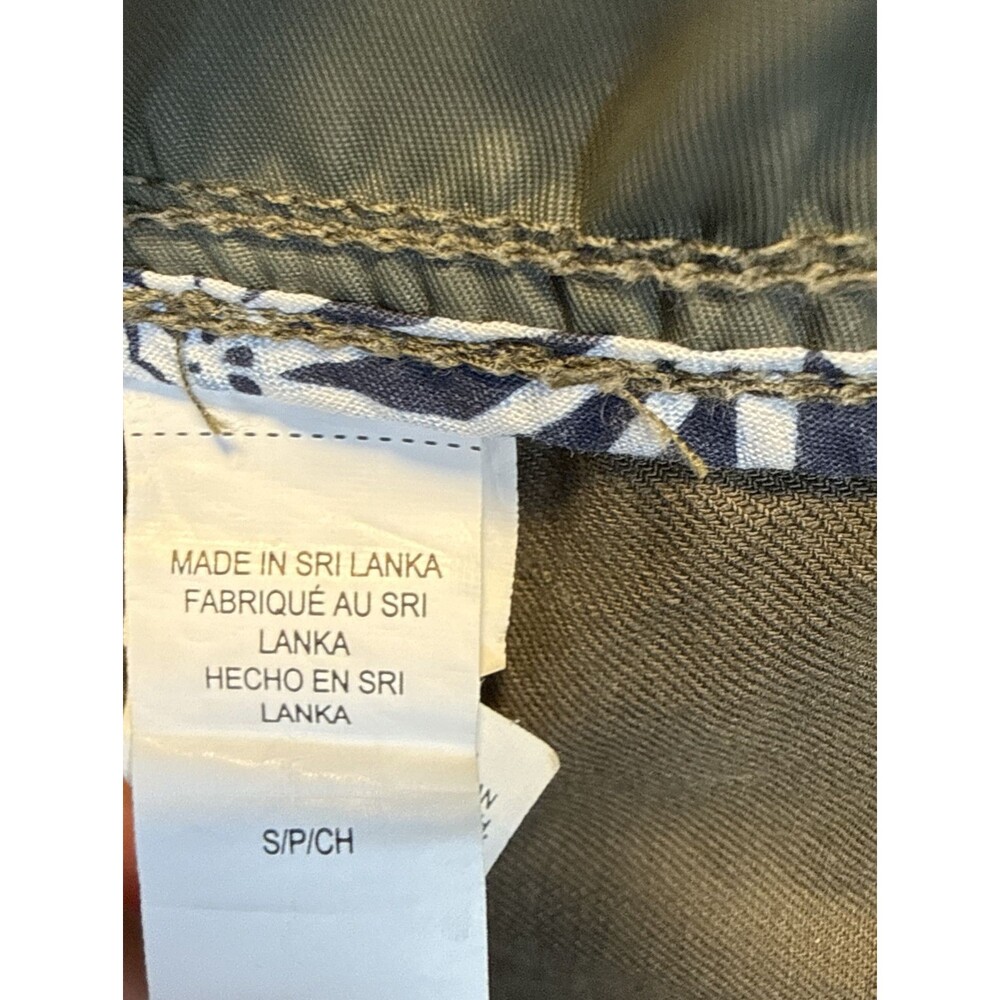 Lucky Brand Olive Military Utility Jacket S Small 7WP3001 Nylon Trim Drawstring - Picture 12 of 16